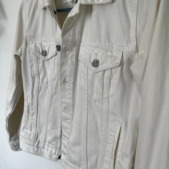Lucky Brand "The Tomboy Trucker" White Denim Jacket - Small - Picture 8 of 10